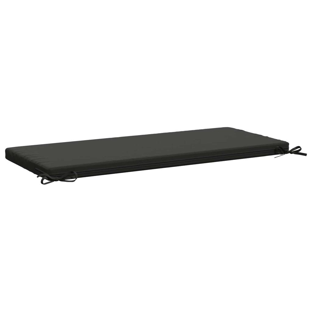 Bench Cushion SOEST 100percent Polyester Anthracite 120 x 50 x 5 cm