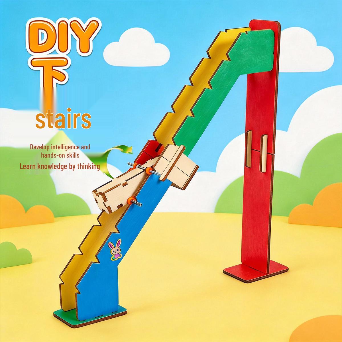 DIY Science Experiment Kit: Automatic Capsule Stair Descent for Students See packaging
