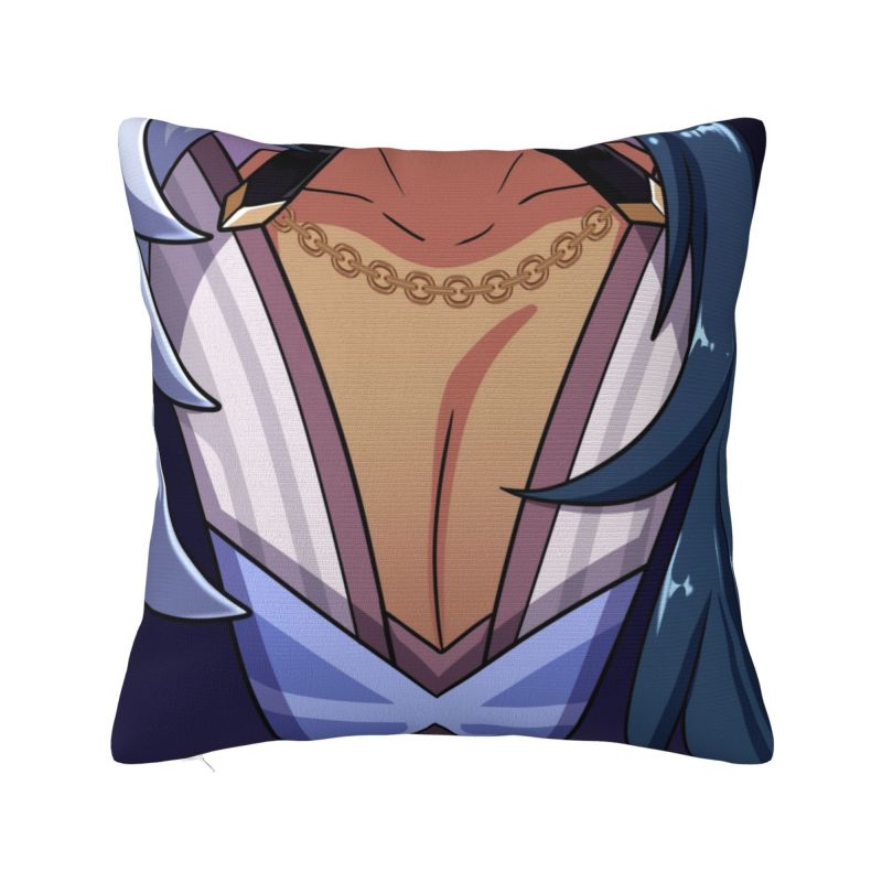 Custom Modern Anime Genshin Impact Cushion Cover Polyester Manga Kawaii Throw Pillow Case Home Decorative