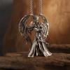 Vintage Gold Wings Wings Necklace Hell Devil Mother Pendant for Men and Women Couples Hip Hop Rock Punk Jewelry