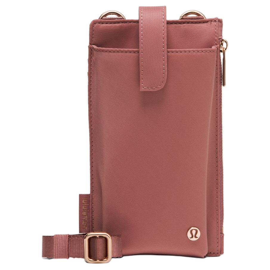 Lululemon Silver Hardware Recycled Nylon And Polyester Phone Bag Women bags Dusk Rose-Gold LU9CWTS-075022 Nightfall Rose Gold 18500₽