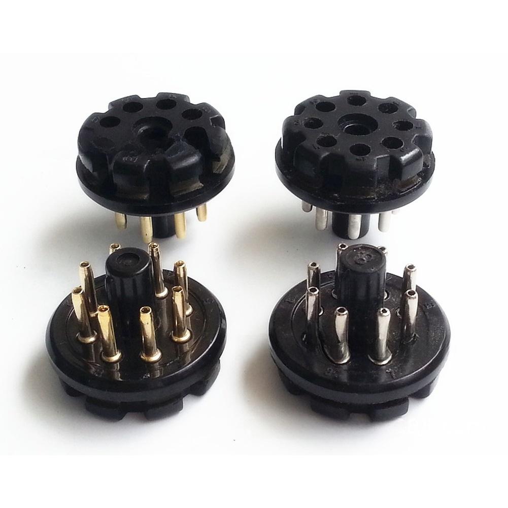 8Pins Bakelite Tube Socket Octal Pin-Plug Base GZS8-B For KT66 KT88 6SL7 6SN7 Vacuum Tube Audio  Electrical Equipment