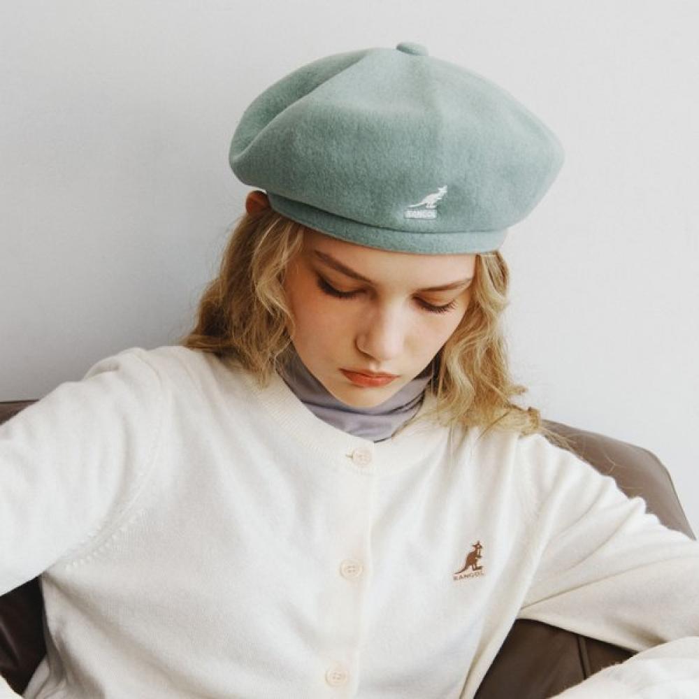 KANGOL Шерстяной берет Jax шалфейно-зеленый 3107 ME