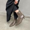 Fashion Female Low Heel Footwear Ladies Modern Ankle Boots Fashion Pointed Toe Women Short Stretch Boots Zippers Shoes Pumps