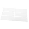 50pcs Watercolor Paper Blank Bookmarks with Tassels Holes Paintable Reusable Blank Book Page Markers for Birthday