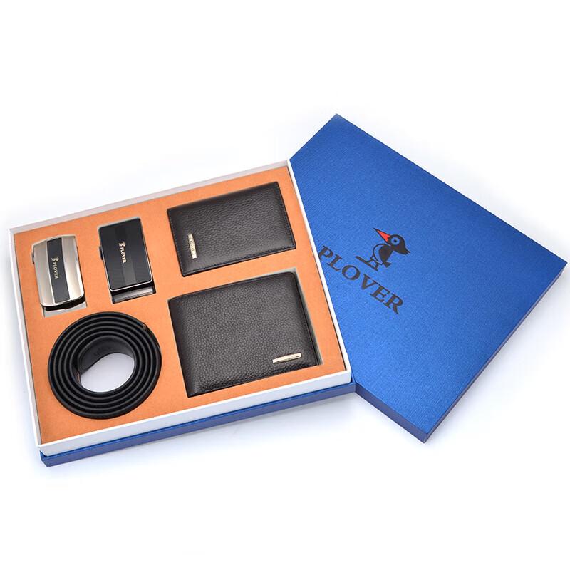 Мужской кожаный ремень, кошелек и держатель для карт Plover