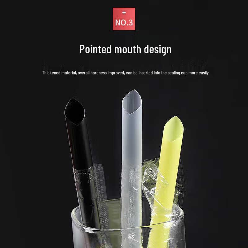 Individually Wrapped Disposable Thick Degradable Bubble Tea Straws