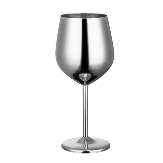 Stainless Steel Red Party Wine Goblet Bar Juice Beer Drink Champagne Cup