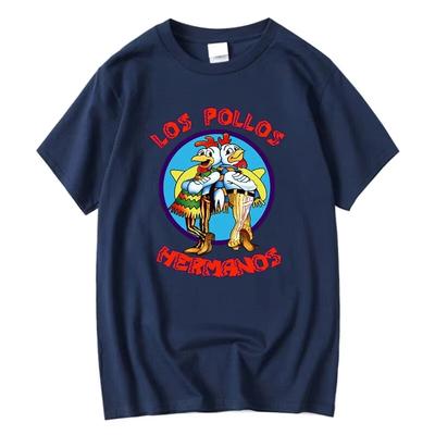 LOS POLLOS Hermanos Camiseta Divertida Estampada Moda Masculina Casual Manga Corta Verano Algodón Transpirable Camiseta Camisetas Hermanos Pollo