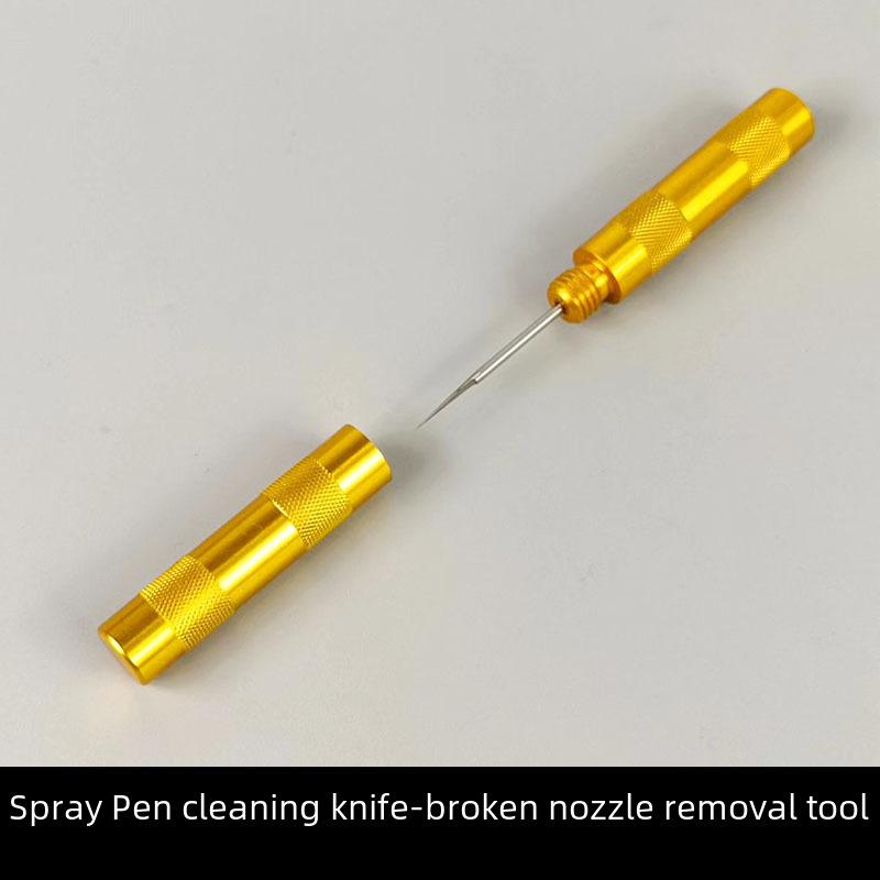 Airbrush Spray Gun Cleaning Kit: Includes Small Brush, Rinse Gun, Nozzle, and Four Ventilation Accessories for Auto Repair.