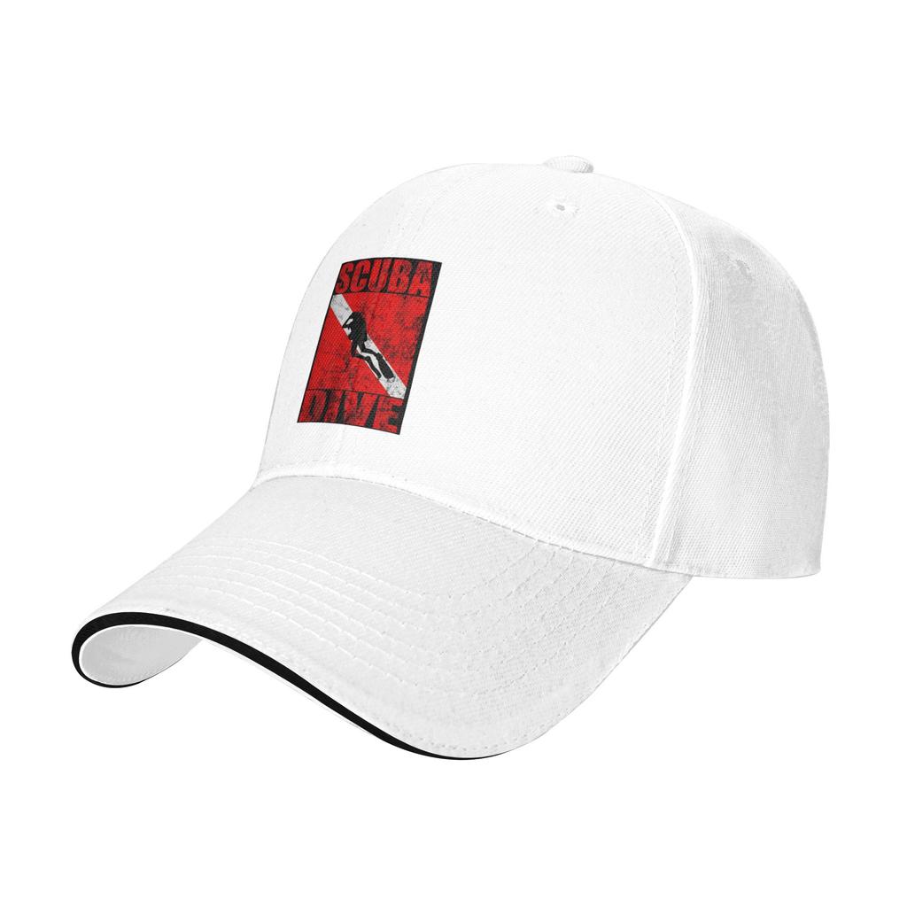 Scuba Dive Diver Down Flag Diving Gear Cap Casual Baseball Caps Adjustable Hat Hip Hop Summer Unisex Baseball Hats Customizable