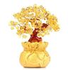 Money Tree Good and Luck Enhancement Feng Shui Item for Entrance and Living Room Decoration Morningplace (Citrine) - Fortune, Wealth, -