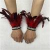 Elegant Feather Wrist Cuffs for Women Photography for Medieval Feather Bracelet Halloween Cosplay and Evening Dresses