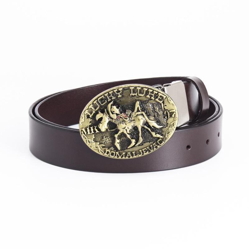 New Cowhide Belt Retro Punk Knight Belt Fashion Trend Belt Speed