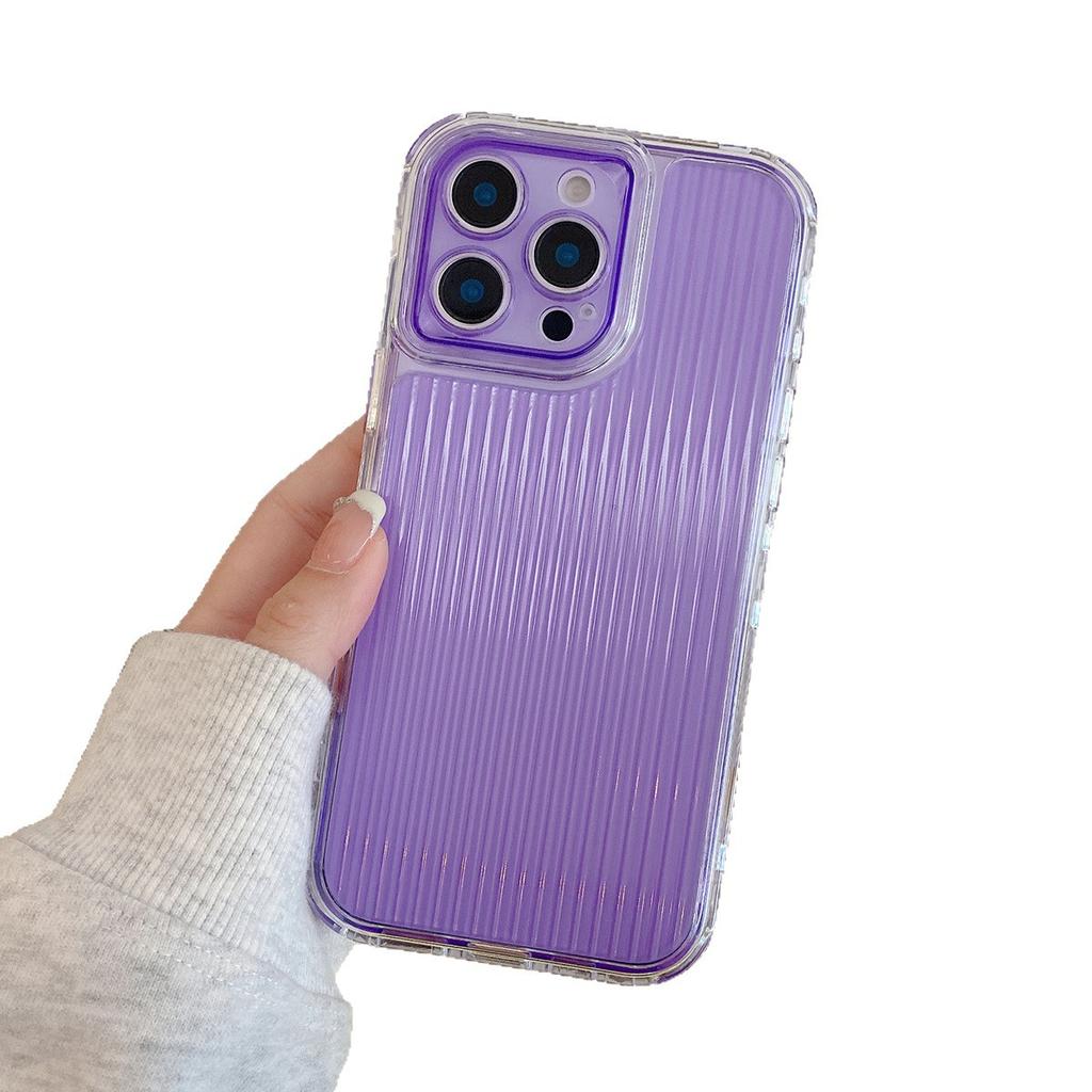 Magnetic Mobile Phone Protective Case Diagonal for Apple Mobile Phone Case Light Luxury High-end Summer Anti-fall Transparent Style