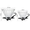 Thickened High Borosilicate Glass Coffee Pot Hand Drip Pot Sharing Pot Filter Coffee Percolator Cup Funnel