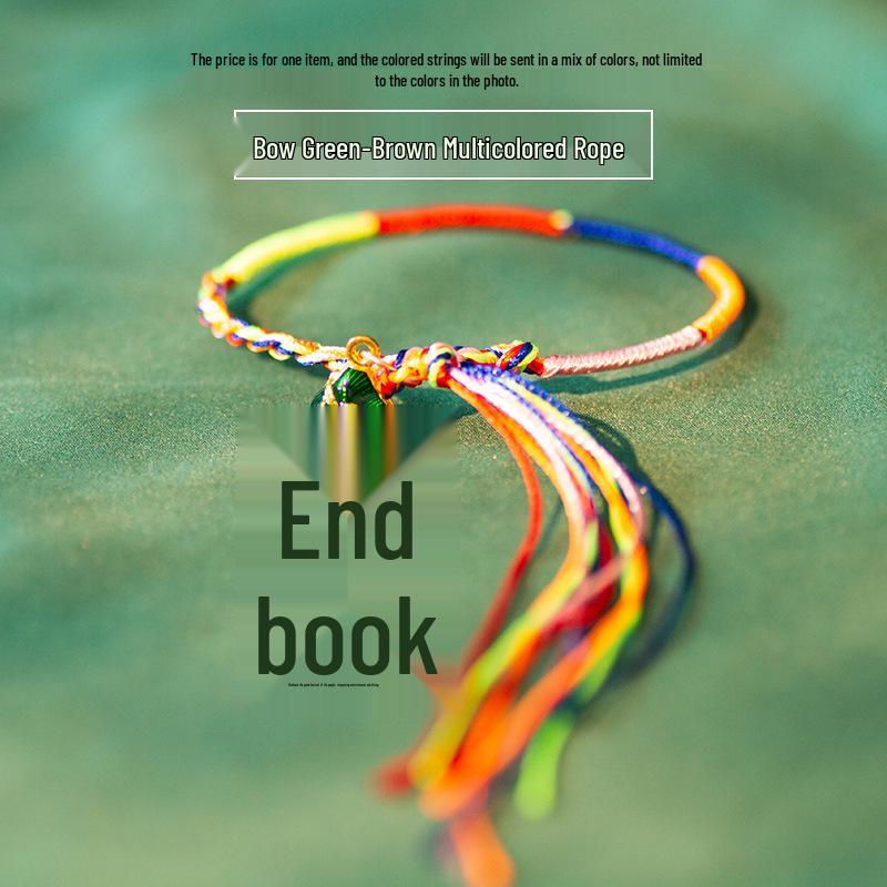 Dragon Boat Festival Colorful Bow Knot Bracelet - Handmade Zongzi Rope Gift