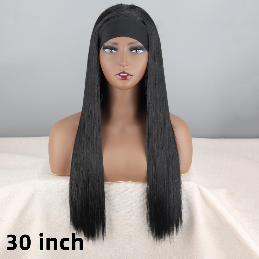 XINRAN Afro Women Fashion Shoulder Length Kinky Curly Natural Black Wig Without Bangs Synthetic Fiber Deep Curly Black Wig