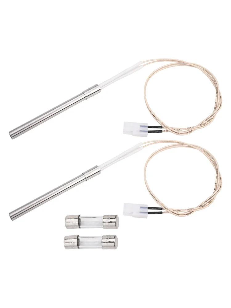 Barbecue Dual Pack of Hot Rod Ignitors For Wood Pellet Grills Including Essential Components For Easy Installation And Use