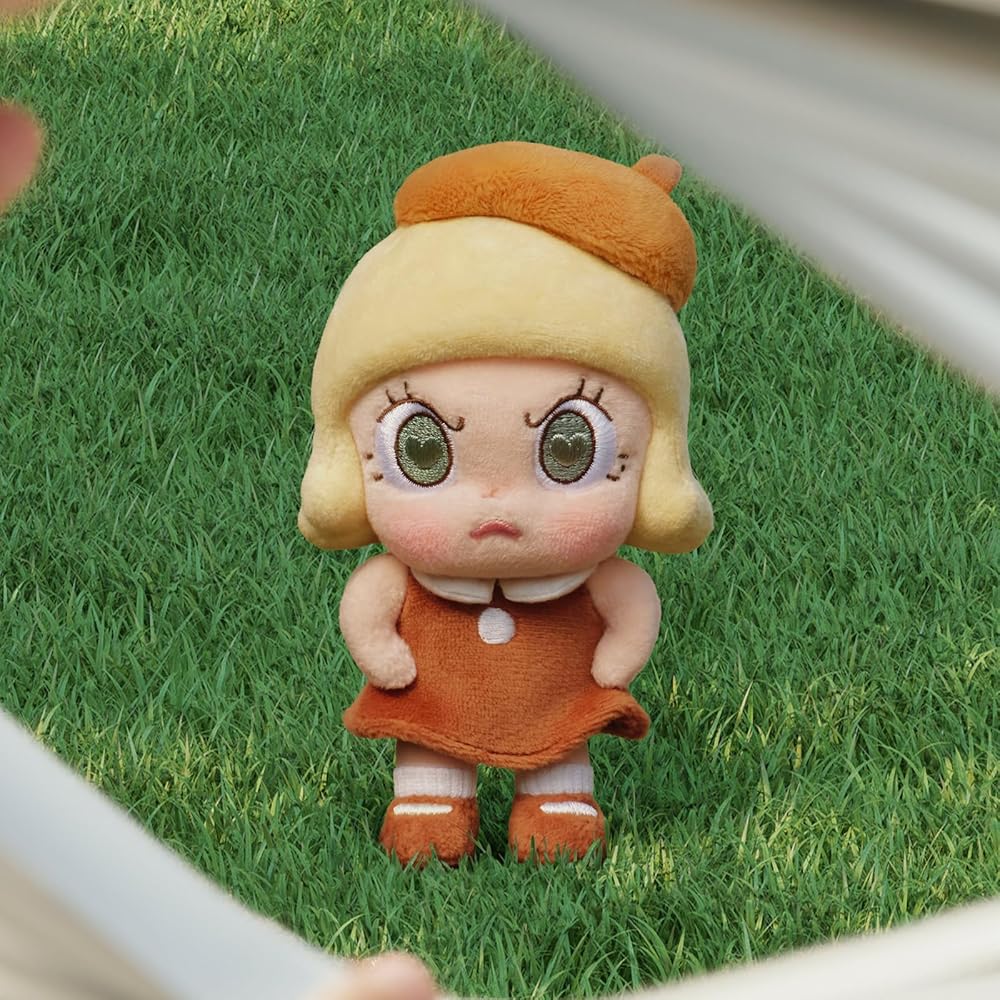 Pop Mart Angry Molly Plush Pendant Assorted Box 6 Pieces Soft Vinyl Toy Collectible Figure