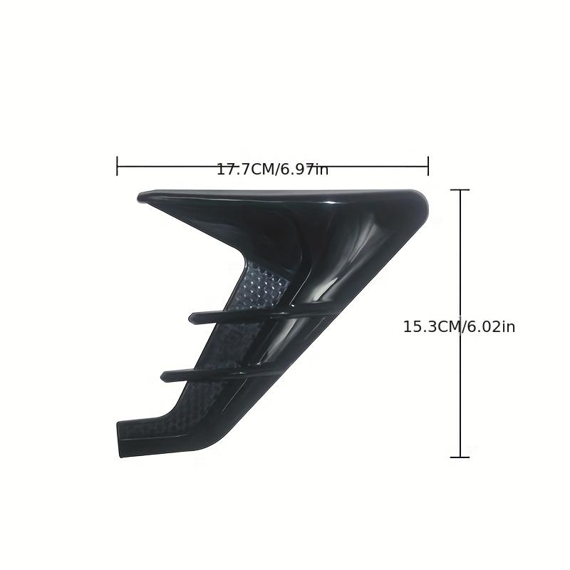 2pcs Vent Cover Fender Hood Air Flow Intake Trim Car Side Exterior Accessories Wing Decals Ventilation Sticker Modified Styling