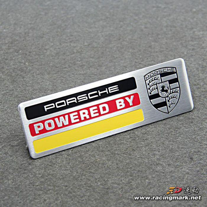 Car Styling 3D Sticker Aluminum Badge Car Body Stickers Decals For Porsche 911 Cayenne Carrera 928 Panamera Boxster Macan 918