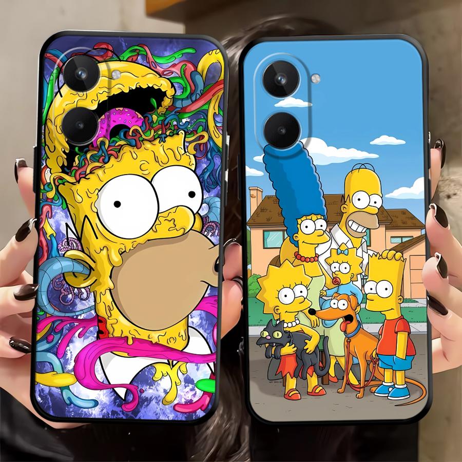 The S-simpsons Cartoon Phone Cover Case for Realme GT Master Neo2 12 14 C15 C12 P3 Ultra C21 Nazro 50 50i 11 Pro C25 C33 C35 C53