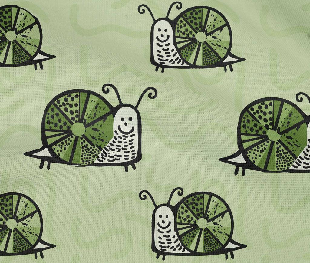 oneOone Cotton Flex Light Green Fabric Wreath Personalized Name Dress Material Fabric Print Fabric By The Yard 40 Inch