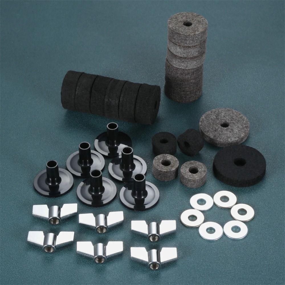 Standard Size Drum Stand Felt Wing Nuts Drum Set Felts Cymbal Felt Washer  Instruments Musical