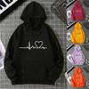 Winter Women's Hoodie High Street Unisex style Double Pockets Sweatshirts Outerwear Plus-Size Women's Clothing