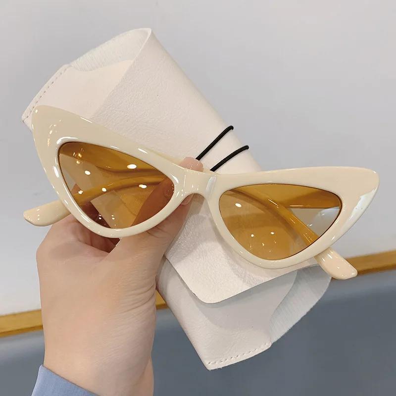 New Fashion Vintage Cat Eye Sunglasses Women Luxury Brand Designer For Female Punk Sun Glasses Trending Sexy Ladies Shades UV400