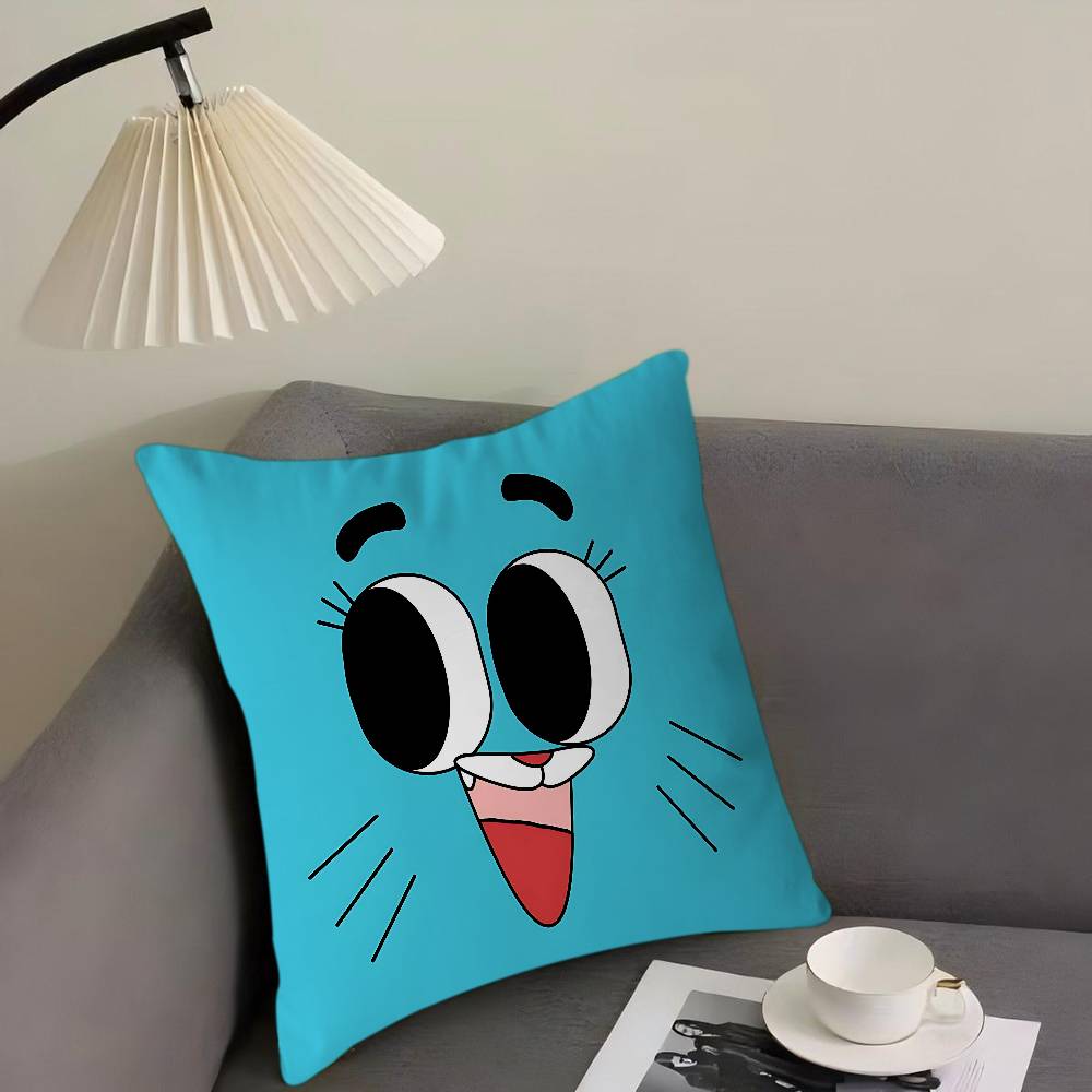 The Amazing World Of Gumball Personalized Pillow Dust Cover Bedroom Kids Party Decoration Pillowcase Birthday Children Gift