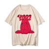 Yuqi 1st Mini Album YUQ1 T-shirt Same Rabbit Pattern Printing Tee-shirt Kawaii Fashion O Neck Cotton Tops Tshirt Couples Clothes