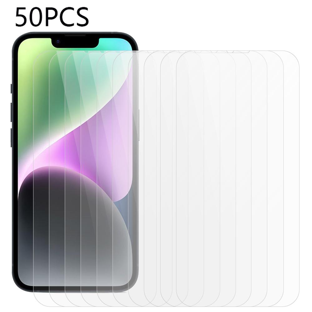 

Bulk Purchasing 50Pcs For iPhone 15 HD Clear Screen Protector Smooth Touch Tempered Glass Phone Screen Film Type A