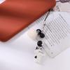 Sturdy Resin Cat Keychain Adorable Phone Accessory Compact Pet Lover Lightweight Phone Charm Gift for Everyday Use