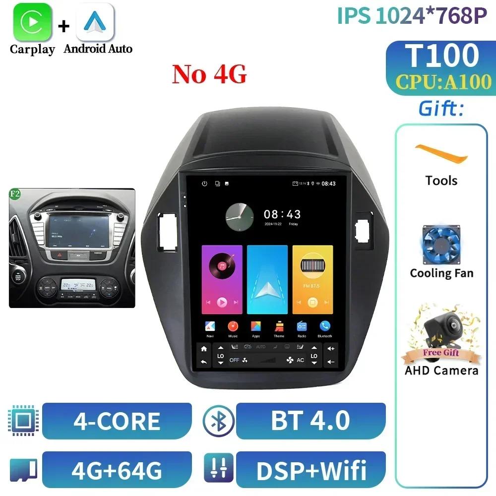 9.7" For Hyundai Tucson IX35 2009-2015 Car Radio Multimedia Navigation Wireless CarPlay 4G GPS Central Android Multimedia Screen