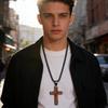 Handcrafted Wood And Stainless Steel Crucifix Pendant Necklace For Men And Boys Unique Design Natural Texture