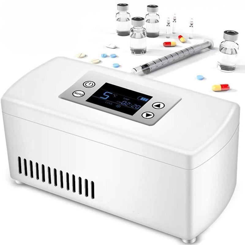 

2-8 Degrees Medicine Refrigerated Box for Travel Outdoor Household Portable Insulin Cooler with one battery