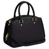 Coach Savannah 28 Logo Pebbled Leather Shoulder Handbag Large Women's Black