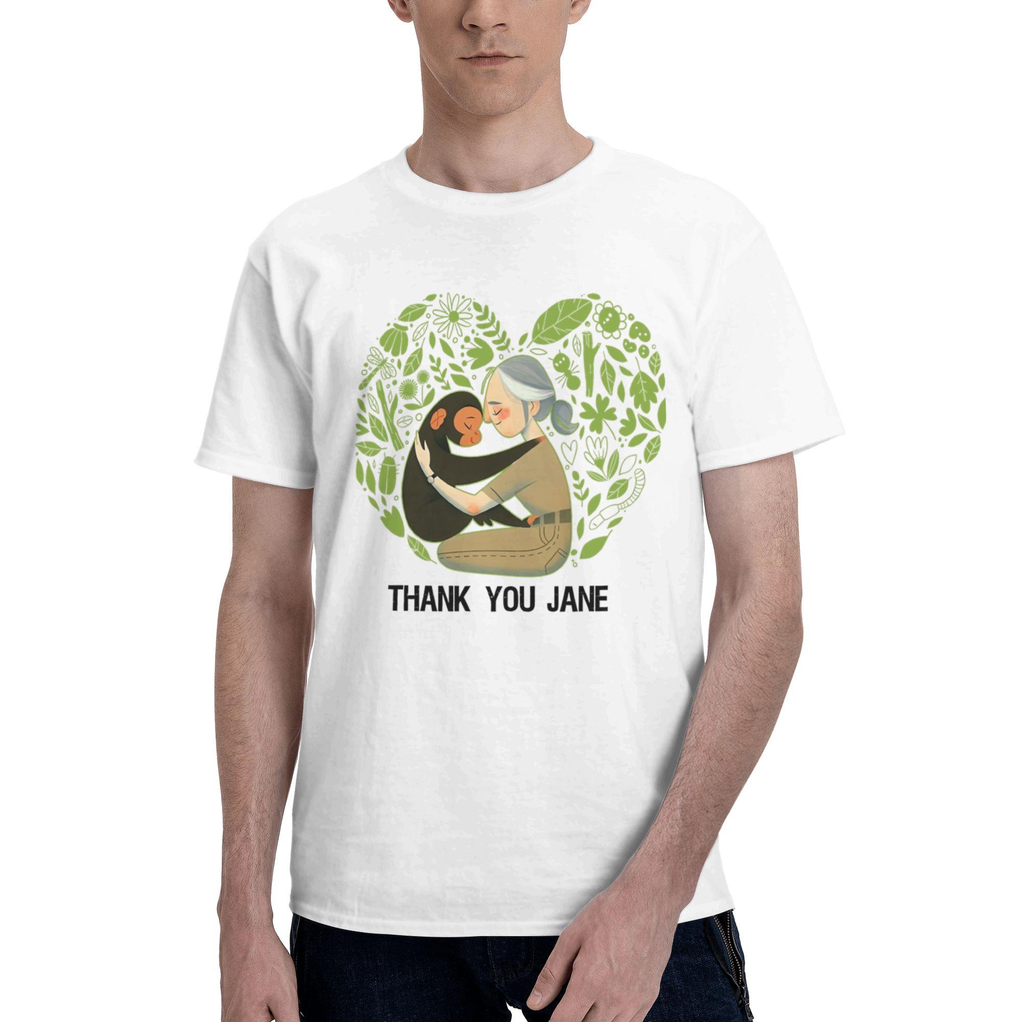 

Awesome Janes Goodalls T-Shirt Men Women Crewneck Pure Cotton T Shirts Short Sleeve Tees Gift Idea Clothes L
