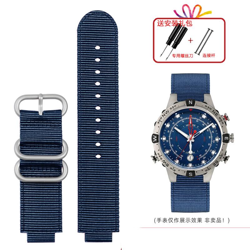 Hoge kwaliteit heren band accessoires 24x16mm Voor timex horlogeband heren tide kompas band T2N721 T2N720 nylon band
