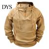 Versatile Active Top for Cycling Men's Quarter Zip Up Hoodies, Long Sleeve Hooded Sweatshirt, Warm Sweatshirt School Daily Wear Casual Fall