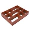 Wooden Wall Desktop Shelf 9 Compartments Multifunctional Vintage Wooden Wall Shelf Makeup  