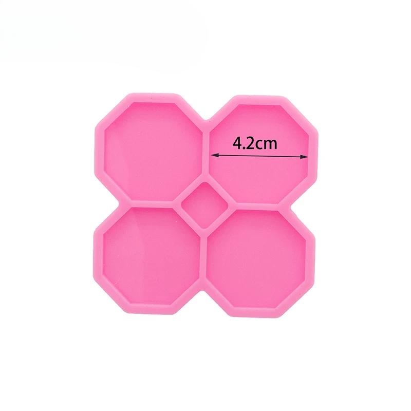

DY1026 Geoda socket Irregular Circle Silicone Molds Square/octagon/hexagon/heart Resin Crafting Mold Badge Reel Crafts Epoxy