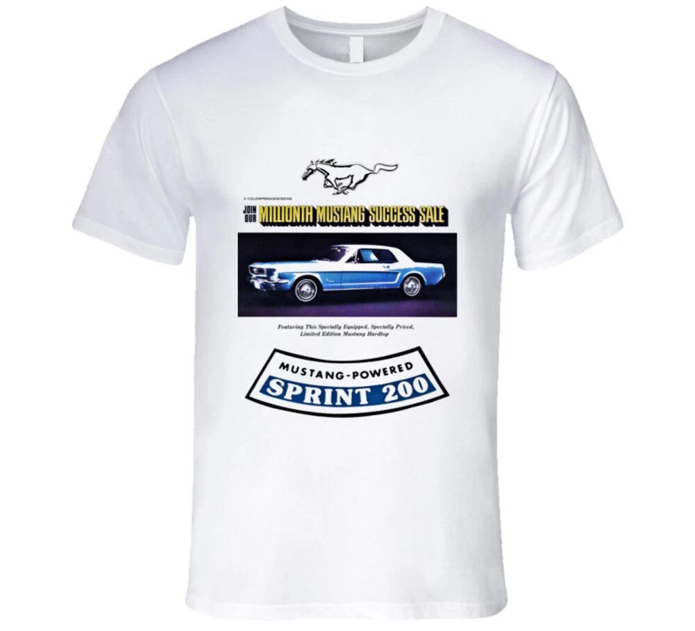 Mustang Sprint 200 Millionth Mustang Sale 1966 Premium Gift Ponycar T Shirt S