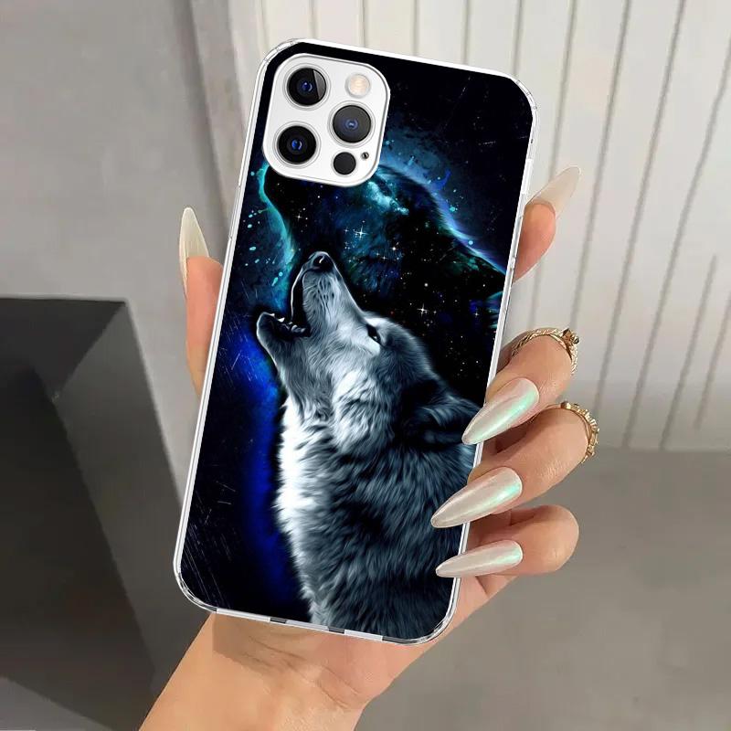 Angry Animal Wolf Fierce Phone Case for Iphone 17 Air 16 15 Plus 14 13 Mini 12 11 Pro Max 16E 7 8 SE 2020 Soft Funda Print Shell