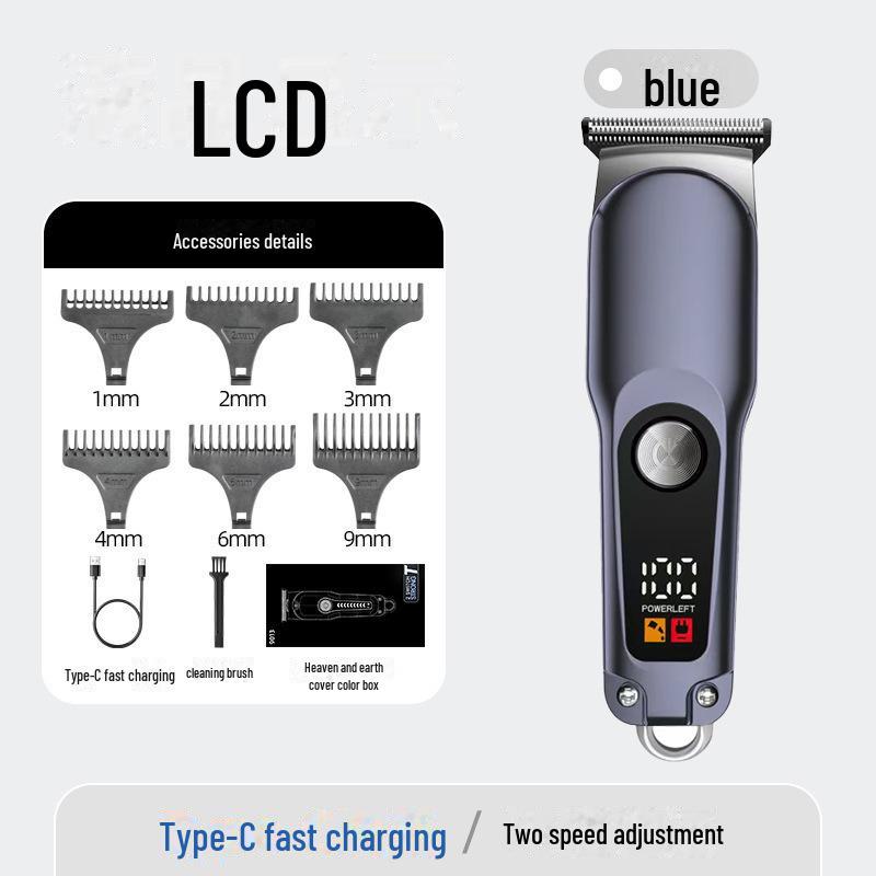 Rechargeable Digital Display Electric Hair Clippers for Barbers