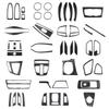Adesivos de Fibra de Carbono Real para Console Central e Saídas de Ar para BMW Série 3 F30 2013-2019 - Melhoria Interior