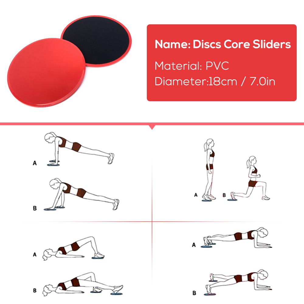 4pcs Yoga Equipment Set Discs Core Sliders Resistance Loop Band Exercise Latex Strap Perfect Abdominal Core Training