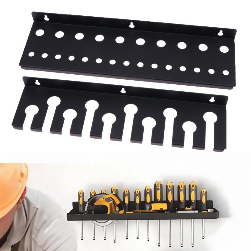 Screwdriver Wrench Angle Grinder Holder Wall Mount Bracket Maintenance Worker Electrician Tools Storage Rack